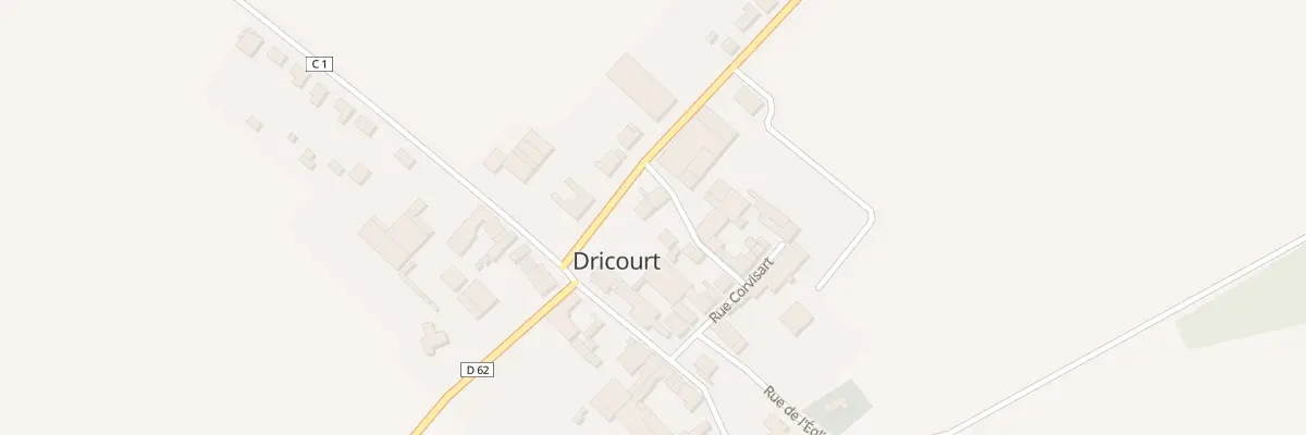 Plan du 1 Rue de la Liberte à Dricourt