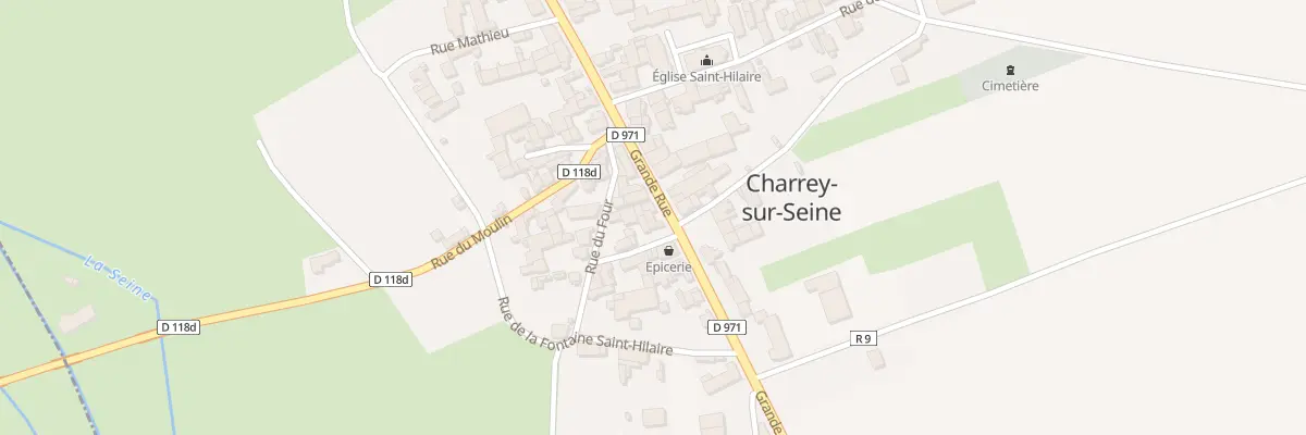 Plan du 9001 Grande Rue à Charrey-sur-Seine