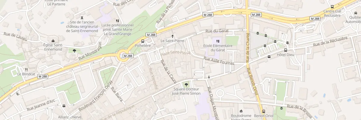 Plan du 6 Pl Saint-Pierre à Saint-Chamond