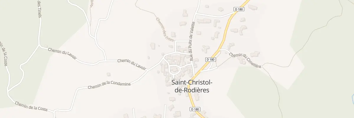 Plan du 1 Pl de l’Eglise à Saint-Christol-de-Rodières