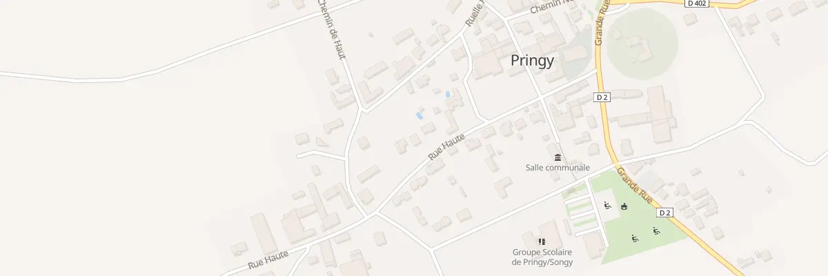 Plan du 14 Rue Haute à Pringy