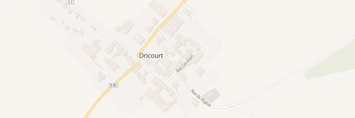 Plan du 6 Rue Corvisart à Dricourt