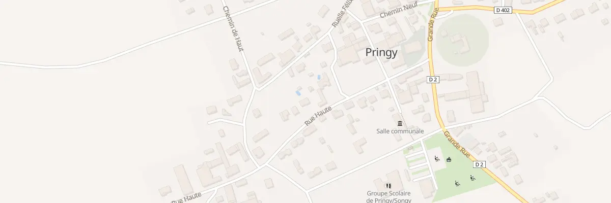 Plan du 12 Rue Haute à Pringy