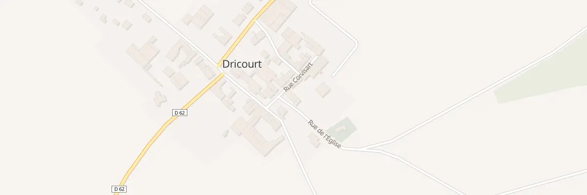 Plan du 2 Rue de l’Eglise à Dricourt