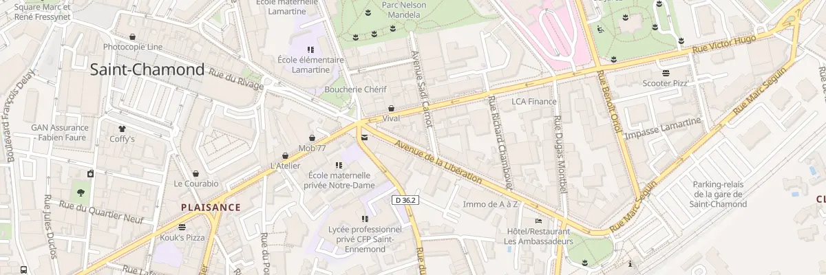 Plan du 7 Av de la Libération à Saint-Chamond