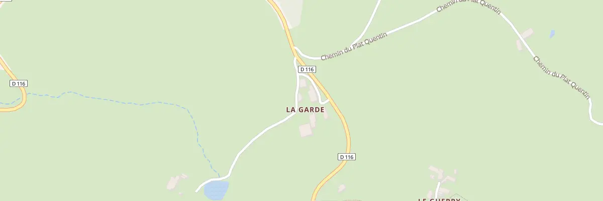 Plan du 5204 La Garde à Chambost-Allières