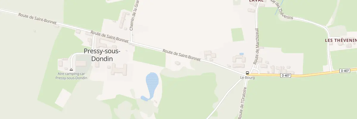 Plan du 5071 Pressy sous Dondin à Pressy-sous-Dondin