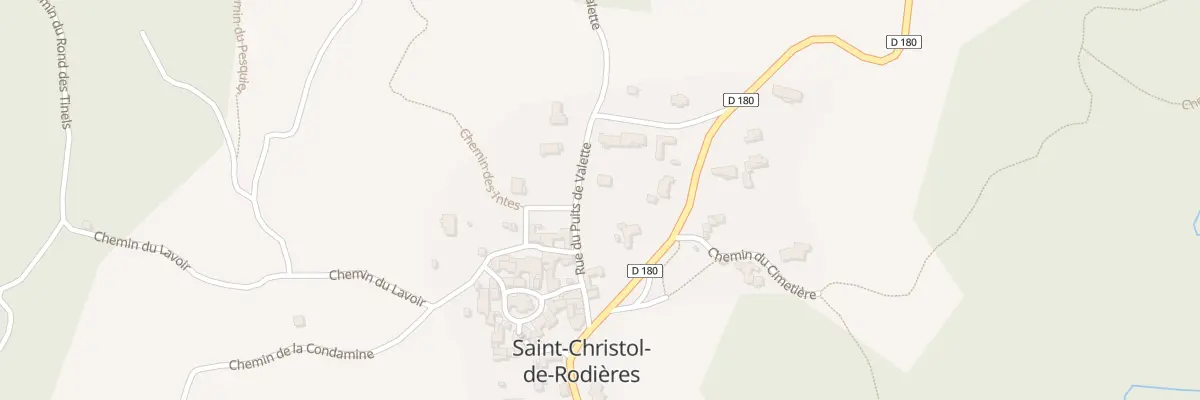 Plan du 5060 Rue du Puits de Valette à Saint-Christol-de-Rodières