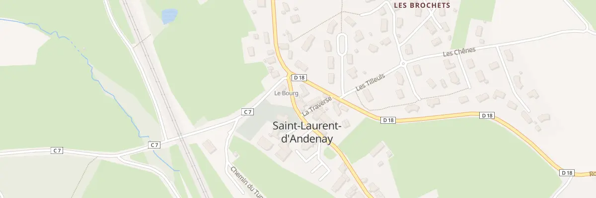 Plan du 24 Rte de Saint Gengoux à Saint-Laurent-d’Andenay