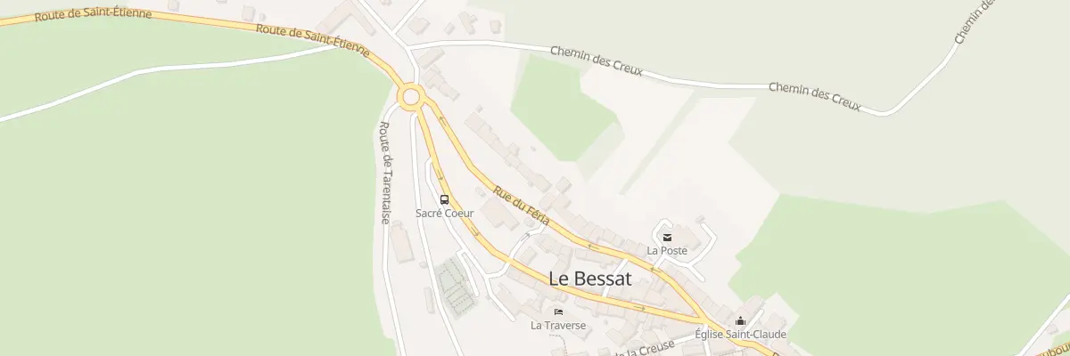 Plan du 204 Rue du Féria au Bessat