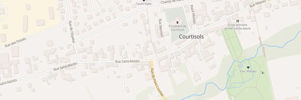 Plan du 30 Rue Saint Martin à Courtisols