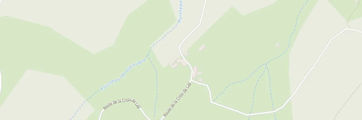 Plan du 3450 Rte de la Croix de Laÿ à Pourchères