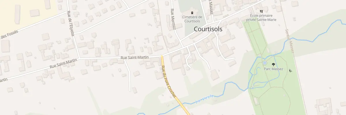 Plan du 23 Rue Saint Martin à Courtisols