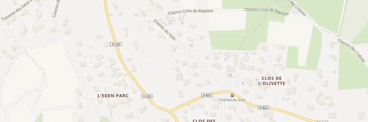 Plan du 352 Che du Grès à Lédenon