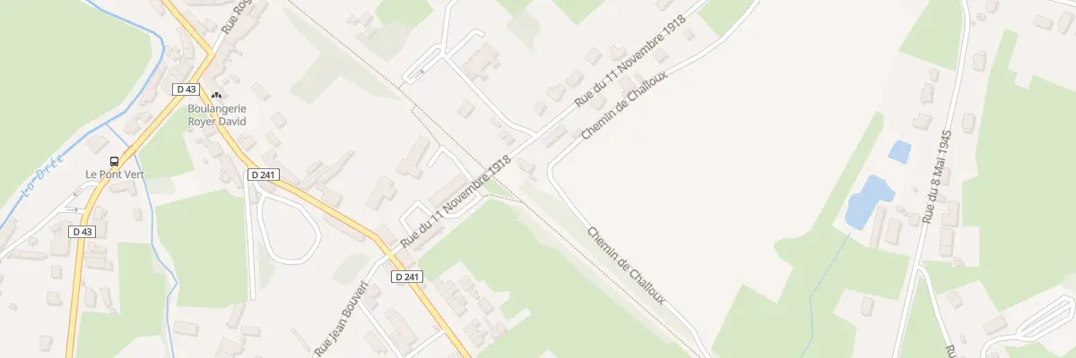 Plan du 16 Rue du 11 Novembre 1918 à Épinac