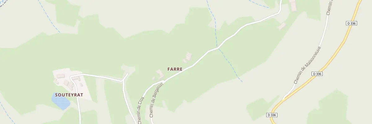 Plan du 1081 Che de Bergeron à Lafarre
