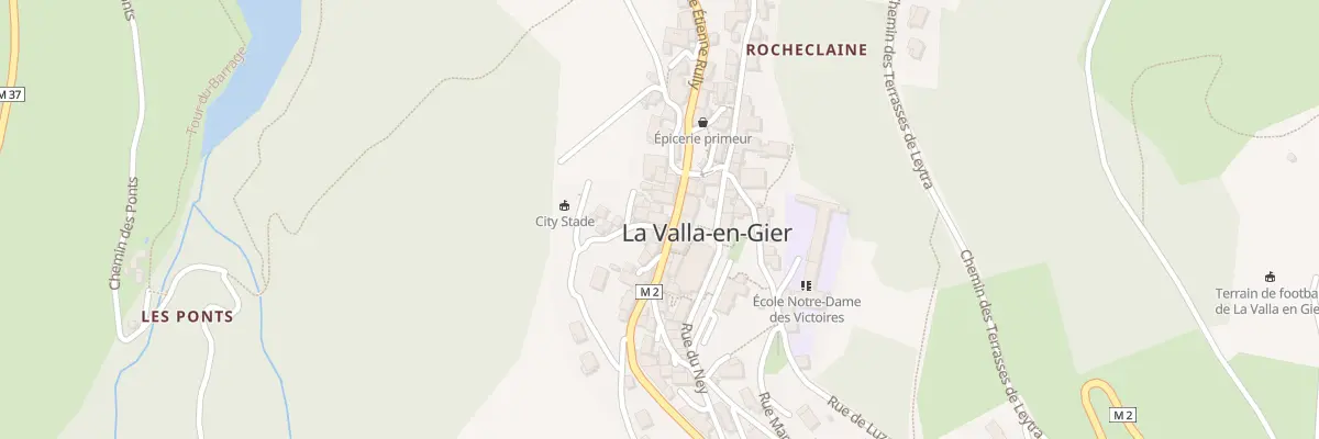 Plan du 16 Rue Etienne Rully à La Valla-en-Gier