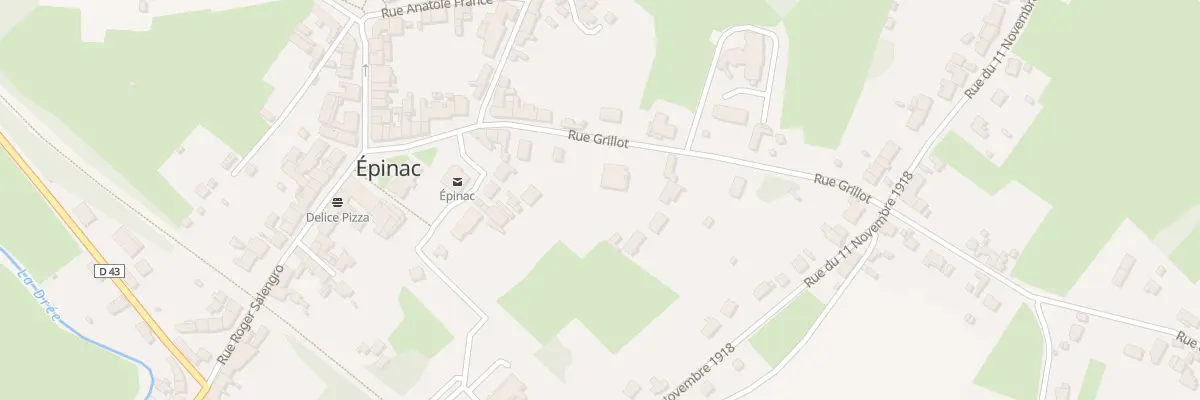 Plan du 10 Rue Grillot à Épinac