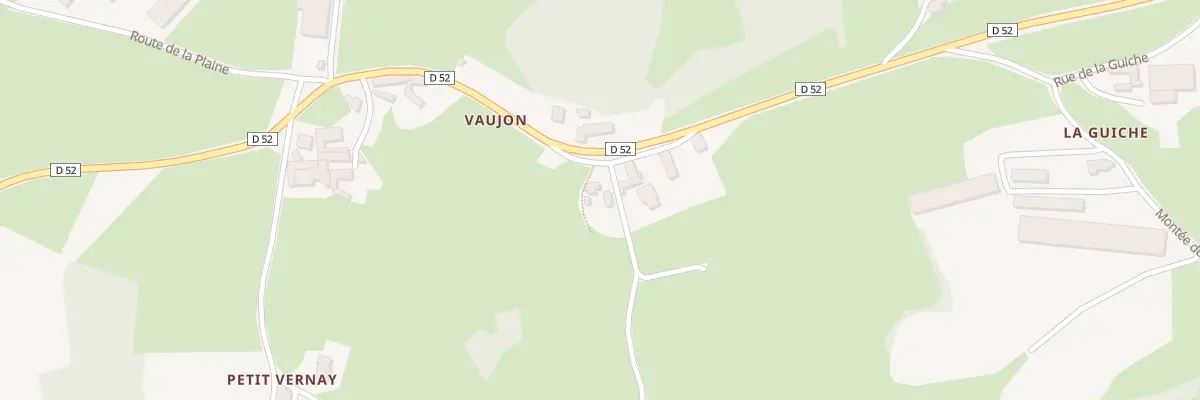 Plan du 16 Che de Vaujon à Deux-Grosnes