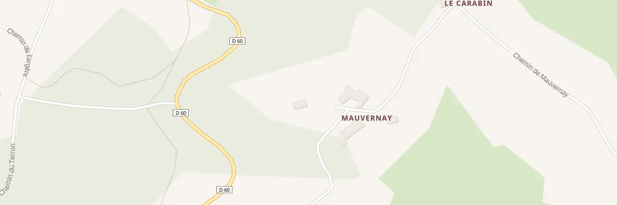 Plan du 2110 Che de Mauvernay à Duerne