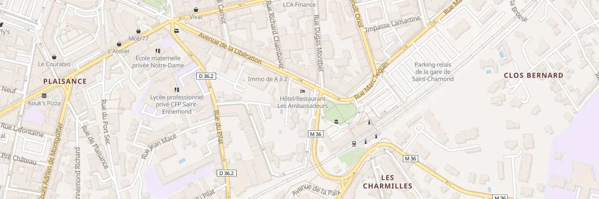Plan du 28 Av de la Libération à Saint-Chamond