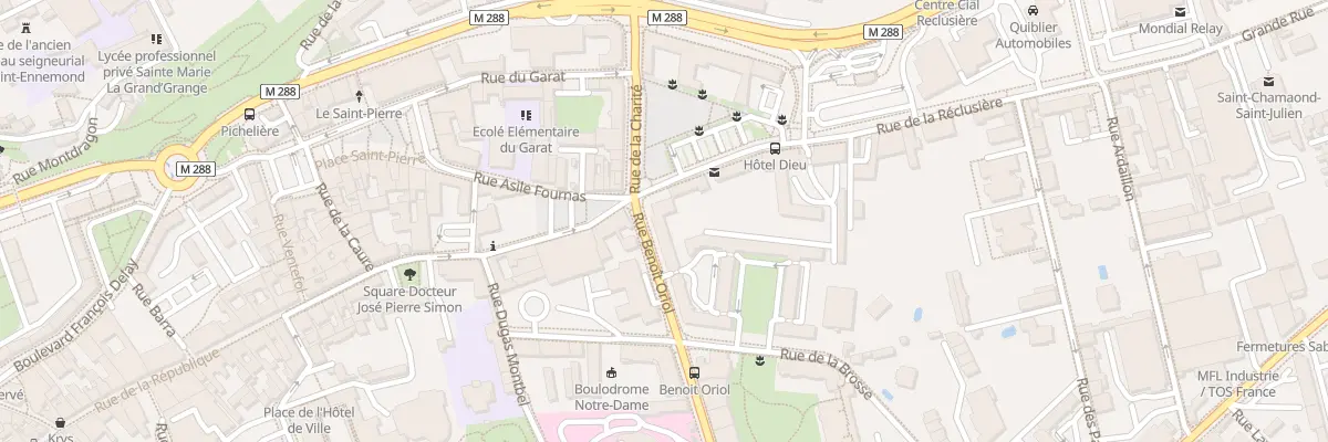 Plan du 1 Rue Benoît Oriol à Saint-Chamond