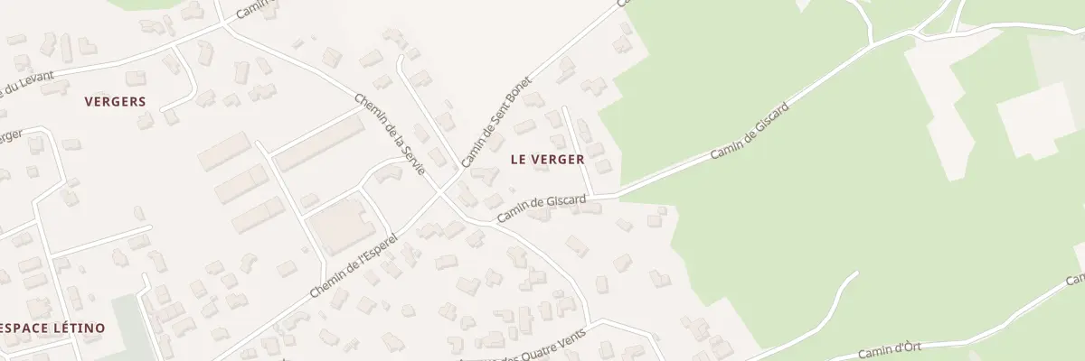 Plan du 1 Che de Guizard à Lédenon