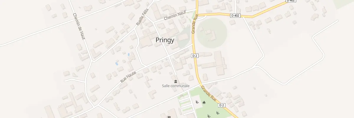 Plan du 1 Rue Haute à Pringy