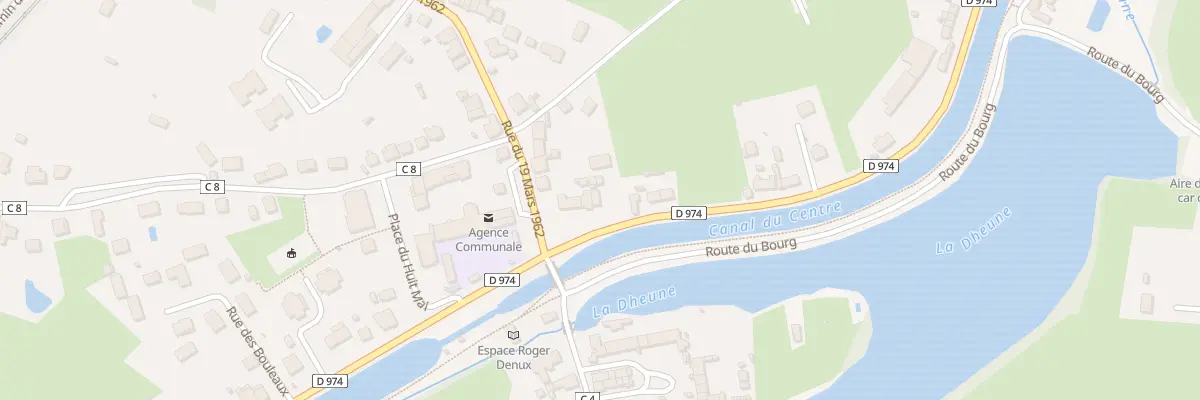 Plan du 42 Rte du Canal à Écuisses