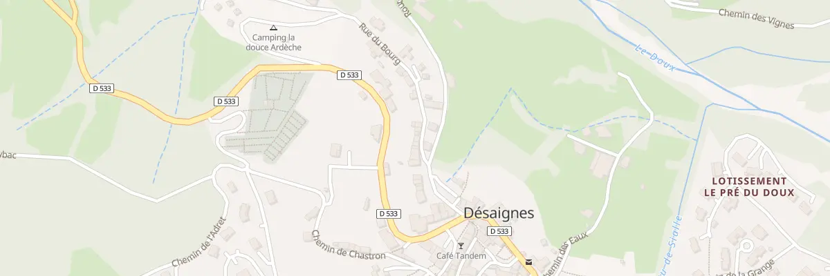 Plan du 115 Rue du Bourg à Désaignes