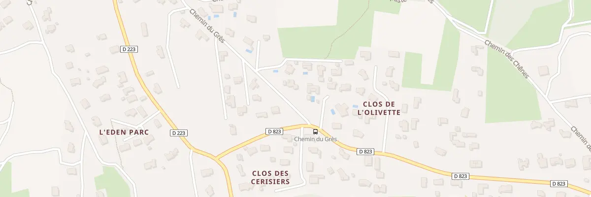 Plan du 485 Che du Grès à Lédenon