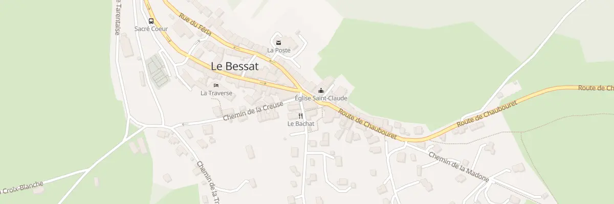Plan du 1 Che du Tremplin au Bessat