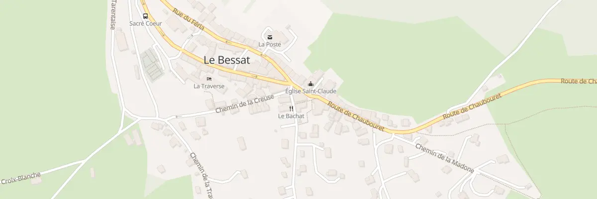 Plan du Bourg au Bessat
