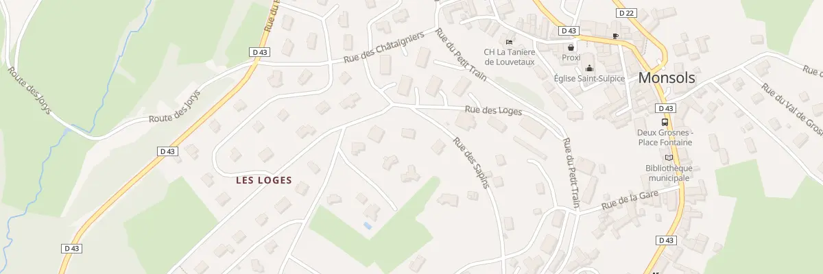 Plan du 303 Rue des Sapins à Deux-Grosnes