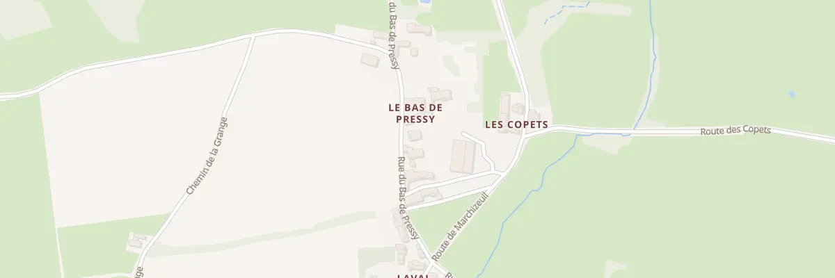 Plan du 150 Rue du Bas Pressy à Pressy-sous-Dondin