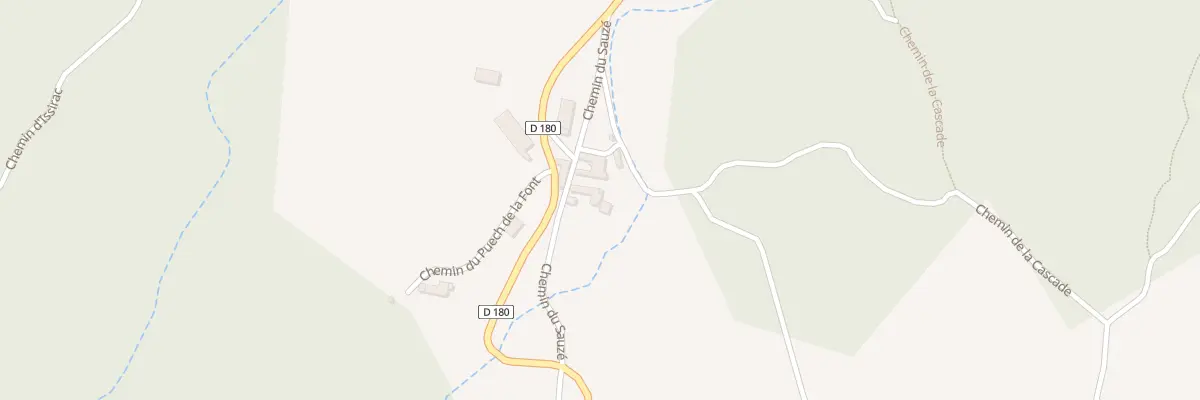 Plan du 5033 Che du Sauzé à Saint-Christol-de-Rodières
