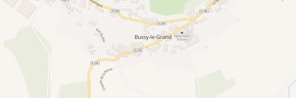 Plan du 13 Rue du Bas à Bussy-le-Grand