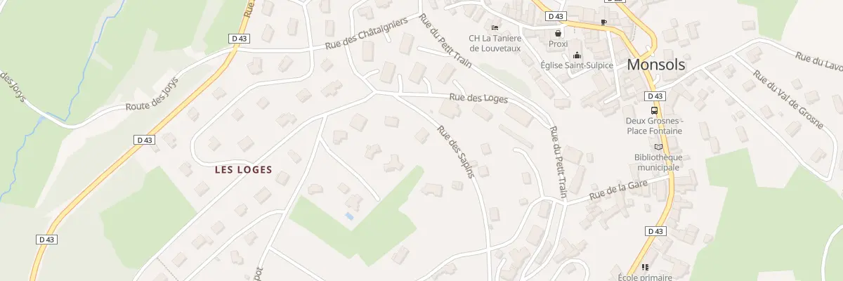 Plan du 301 Rue des Sapins à Deux-Grosnes