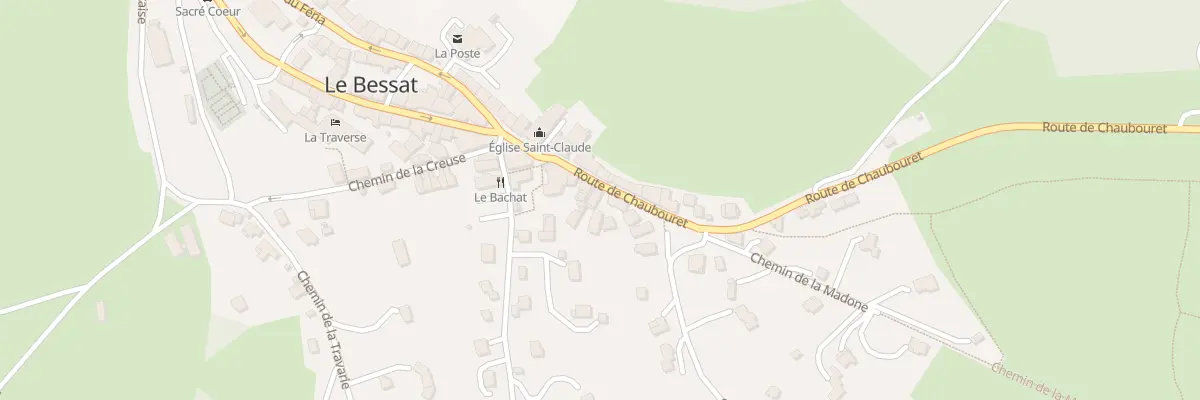 Plan du 58 Rte de Chaubouret au Bessat
