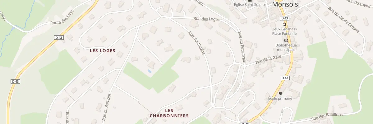 Plan du 155 Rue des Sapins à Deux-Grosnes