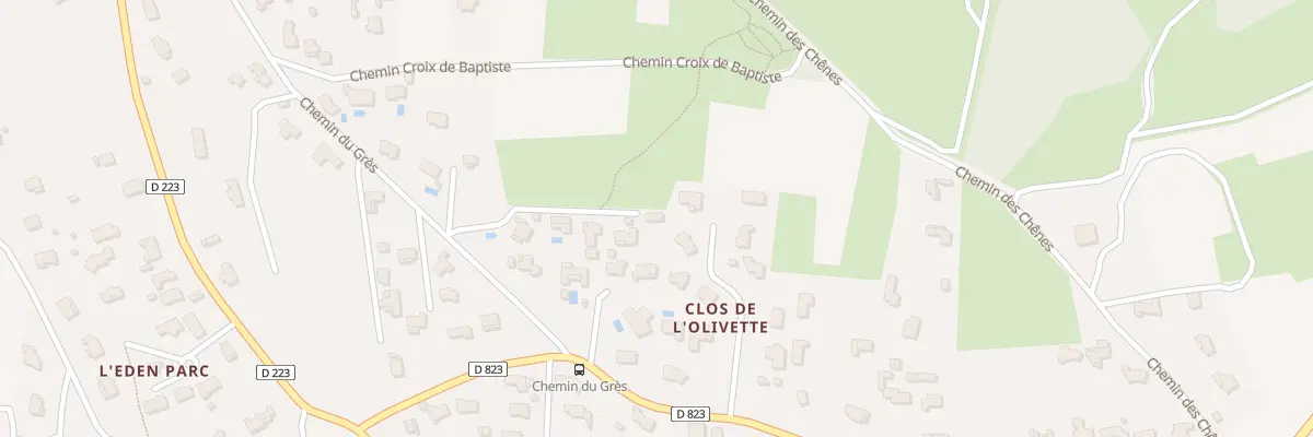 Plan du 19 Che du Grès à Lédenon