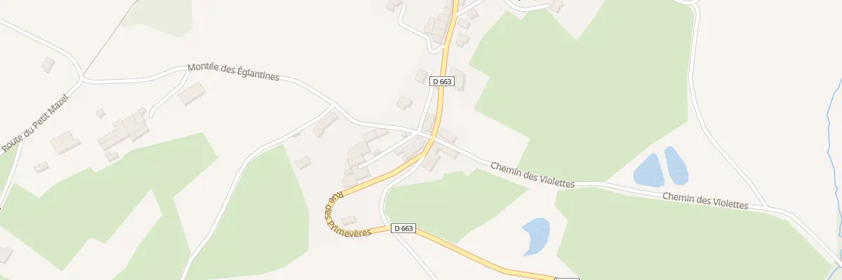 Plan du 7 Mte des Eglantines à Larajasse