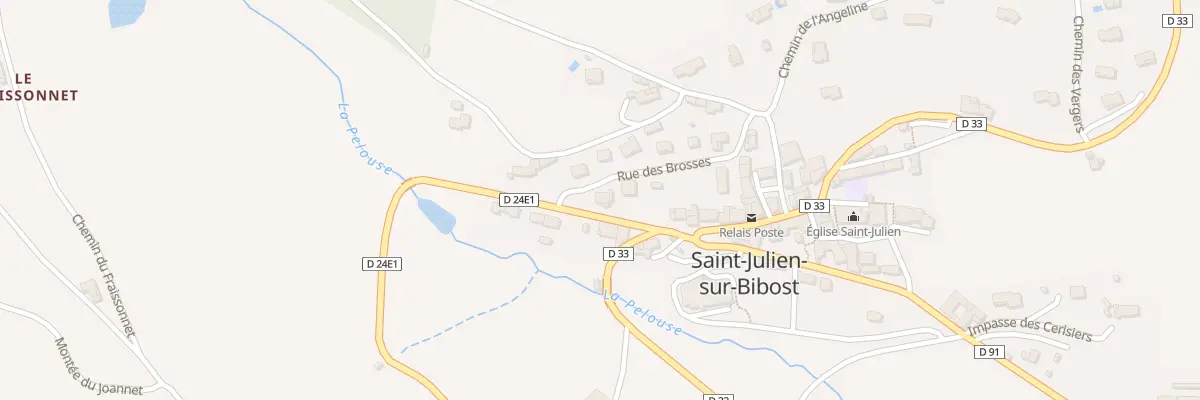 Plan du 28 Rue des Brosses à Saint-Julien-sur-Bibost