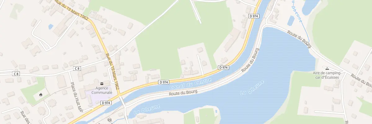 Plan du 46 Rte du Canal à Écuisses