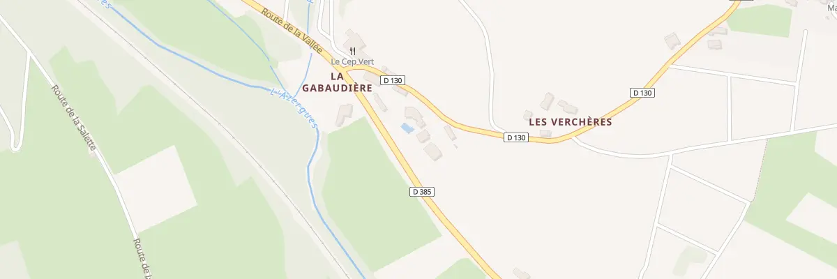 Plan du 110 Rte de la Gabaudiere D 130 à Létra