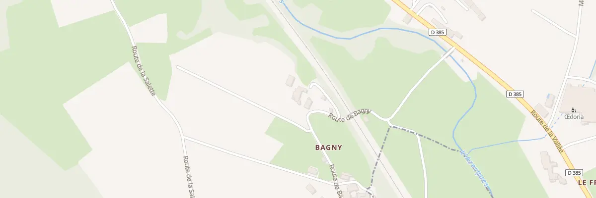Plan du 302 Rte de Bagny à Létra