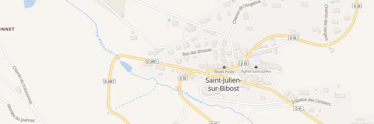 Plan du 64 Rue des Brosses à Saint-Julien-sur-Bibost
