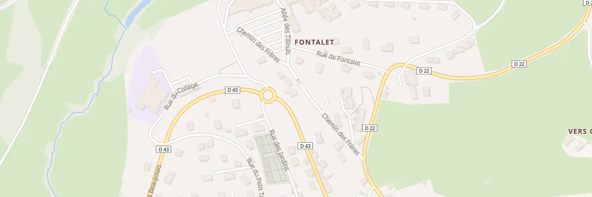 Plan du 918 Rue du Haut Beaujolais à Deux-Grosnes