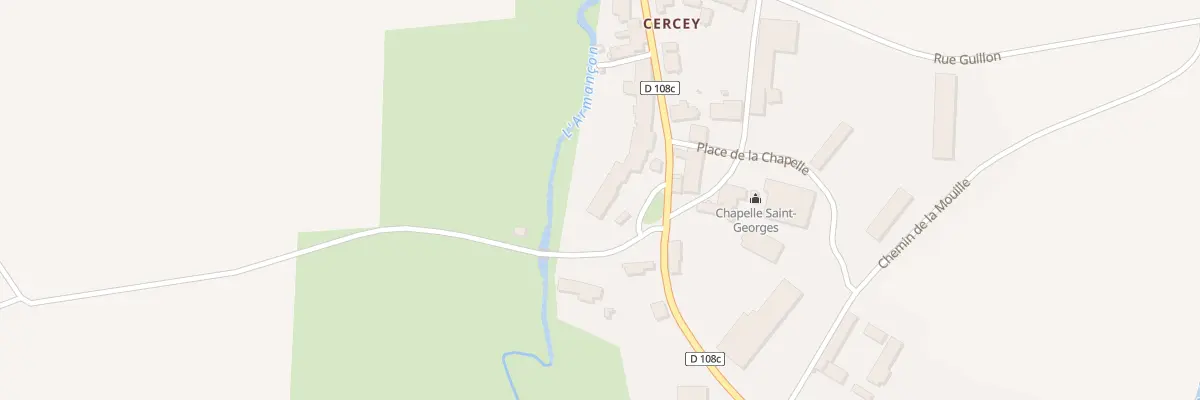 Plan du 1 Rue du Moulin à Thoisy-le-Désert