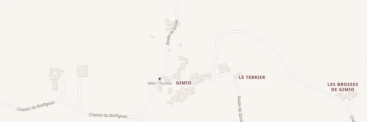 Plan du 990 Rte de Gimio à Larajasse